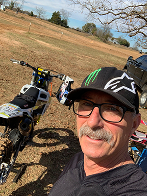 Rick Palmer with his motorbike | Innovative Auto Works